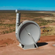 SpinLaunch’s suborbital accelerator it’s using for testing is a one-third scale version of the system it wants to build for commercial space launches, but still stands 165-feet tall, which is taller than the Statue of Liberty. (The statue not including its taller pedestal.)